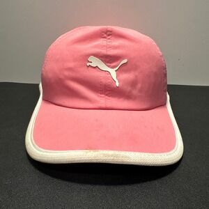 Puma Hat Cap Women Pink‎ Polyester Adjustable Athletic Running Sporty Activewear
